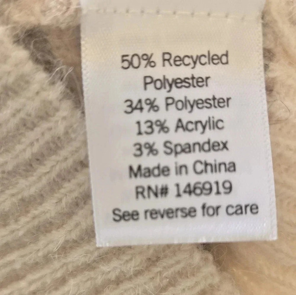 Lauren Conrad Women's Sweater Tan and Cream Size 1X nwt - Picture 8 of 9